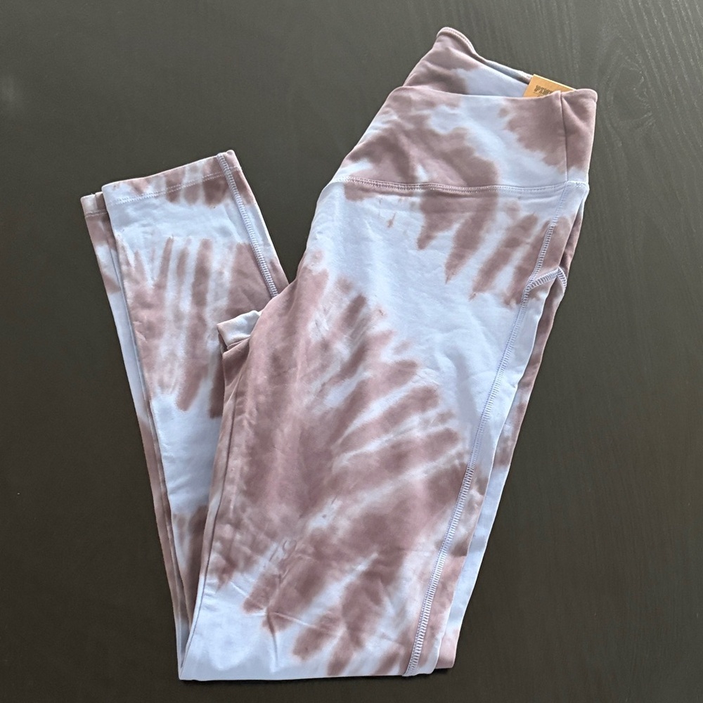 PINK Victoria's Secret Blue and Brown Leggings